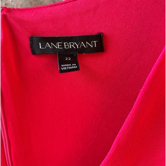 LANE BRYANT COLD SHOULDER PINK DRESS SIZE 22 - Picture 6 of 9